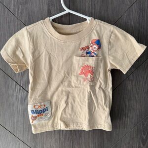 Blippi Toddler Boy Beige T-Shirt